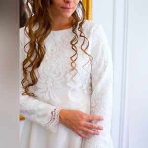 Sparkle & Delight Dainty Jewells Long White Dress